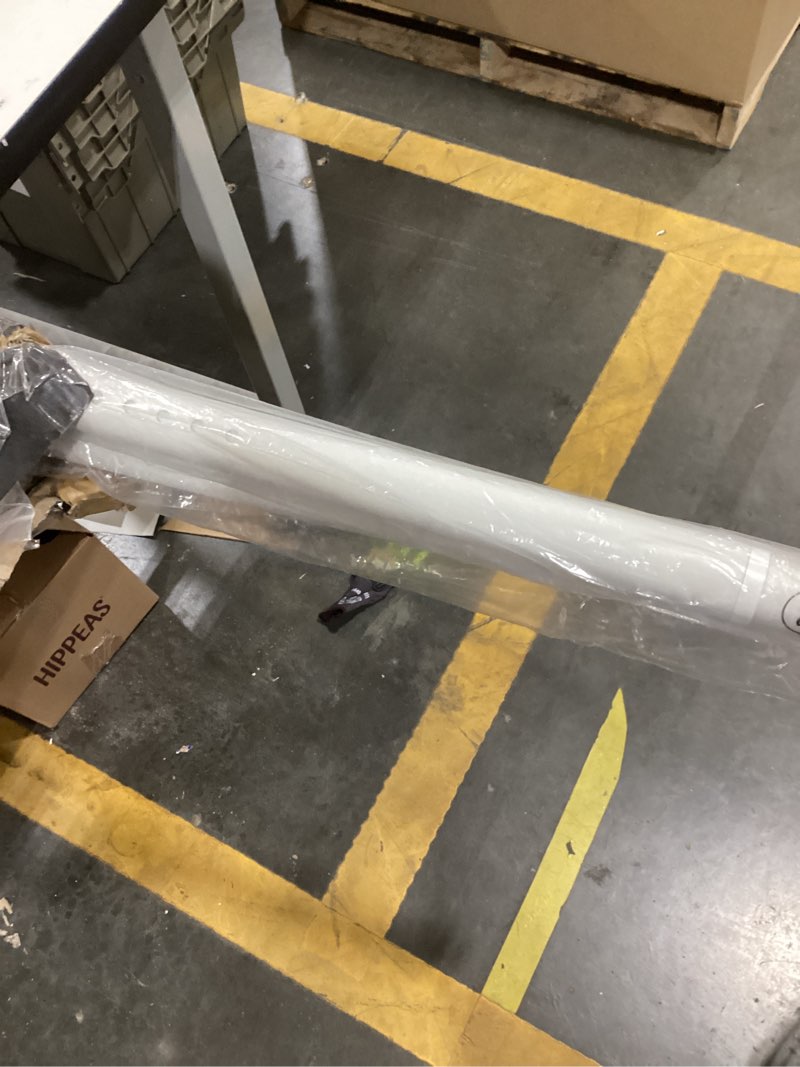 Condition photo showing Good Condition for White Tension Curtain Rod 51-145In, Extra Long Adjustable Tension Rod No Drilling for Window or Bathroom,Outdoor Curtain Rod for Patio, Easy to Install, Never Rust, Rod Diameter 1.26 Inches-White White 51''-145''