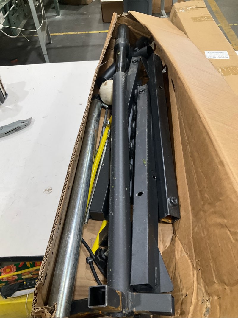 Condition photo showing As Is for baseball softball swing trainer with 5 power bands | auto reset baseball training equipment,hitting trainer height adjusts 31-47 inch softball swing trainer improve power,speed