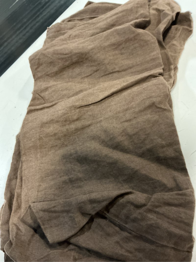 Condition photo showing As Is for european linen sham set, king, espresso