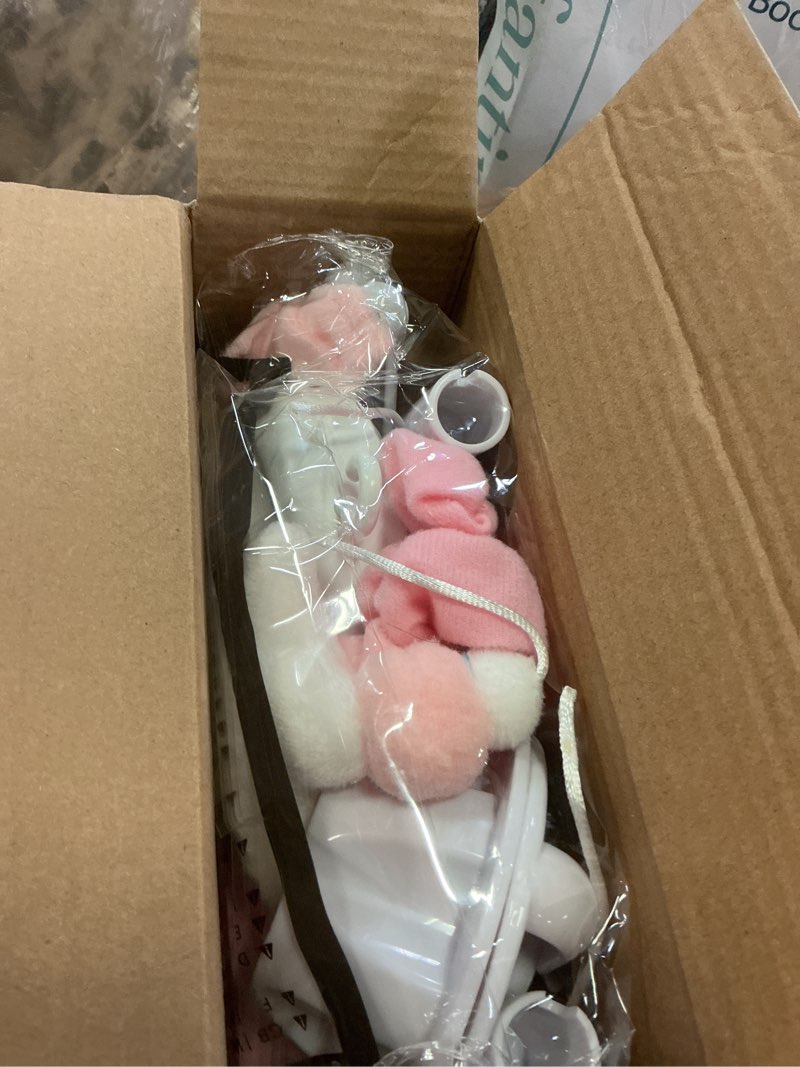 Condition photo showing New/Like New for unicorn baby crib mobile for girls with music box (100+ lullabies), rotating plush crib toys for newborns, infant, baby shower gift