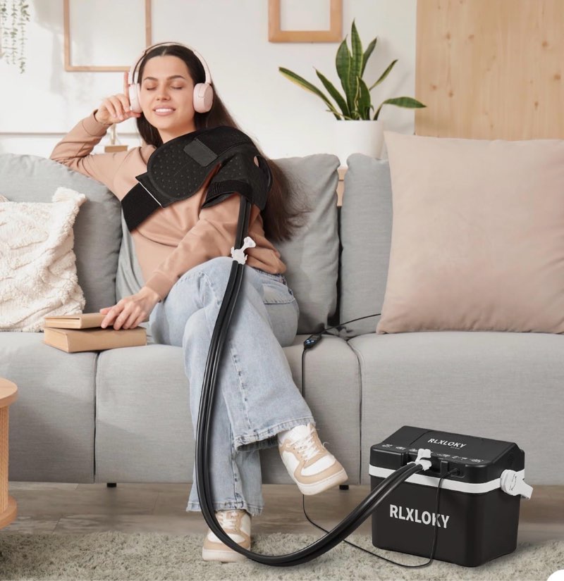 RLXLOKY 2.0 Basic Cold Therapy Unit with Programmable Timer,Ice Machine for Knee and Shoulder After 