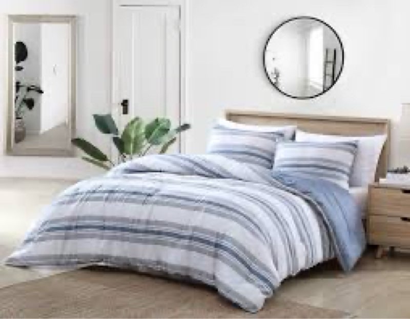 Nautica - Queen Comforter Set, 100% Soft Woven Cotton Bedding with Medium Weight Feel, Reversible 3 