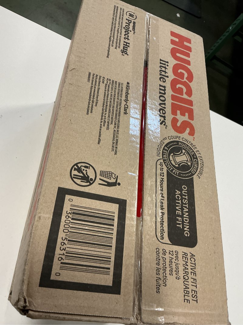 Condition photo showing New/Like New for Huggies Little Movers Disposable Diapers - Econ+ Pack - Size 5 - 132ct