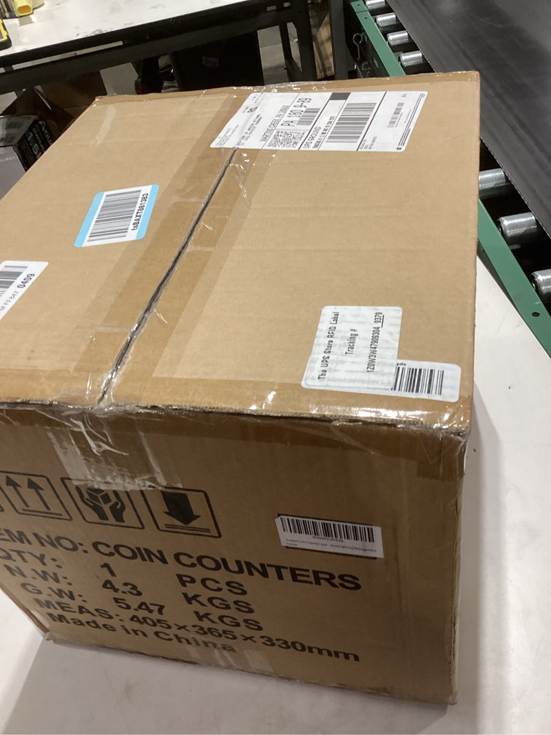 Condition photo showing Good Condition for Aneken Coin Counter and Sorter with TFT Display - Accurate Sorting Machine for 5 Denominations, Smooth Operation at Up to 300 Coins Per Minute, Ideal for Efficient Money Management Blue