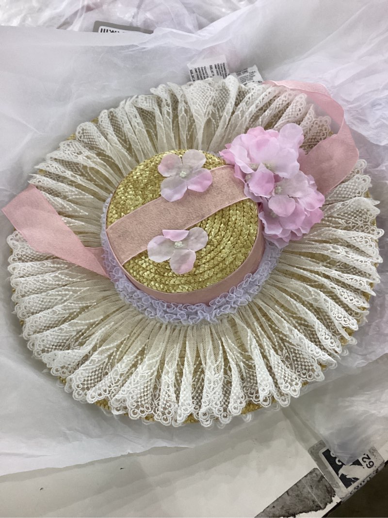 Beautiful flower summer hat, girls