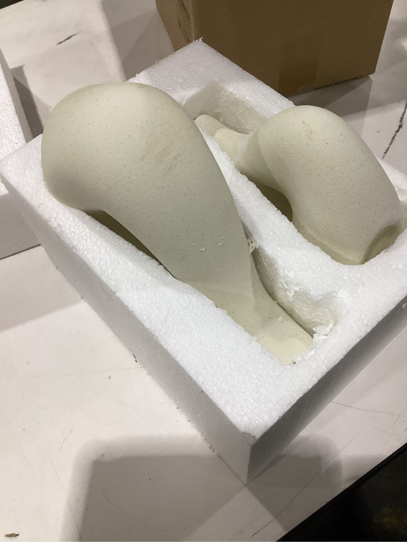Condition photo showing New/Like New for Ceramic Vase – Modern Decorative Vases for Home Decor – Large Flower Vase for Living Room Centerpiece – Minimalist Nordic – Ceramic Vases for Home Decoration – Boho Vase Decor Bagel