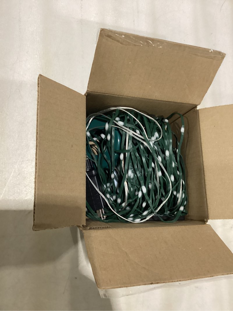 Condition photo showing As Is for astraea christmas tree lights, christmas lights indoor outdoor 400 led 6.6ft x 20 string lights with diy scenarios 24 modes remote control multicolor timing function for christmas tree decorations 400 leds