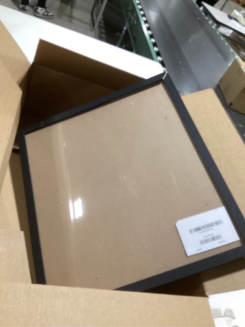 Condition photo showing Good Condition for 16x18 Picture Frame Black for Poster Photo Picture, Horizontal and Vertical Formats for Wall Hanging, 16 x 18 Wall Gallery Poster Photo Frame for 16 by 18 Photos Posters, Black Black 16x18 inch