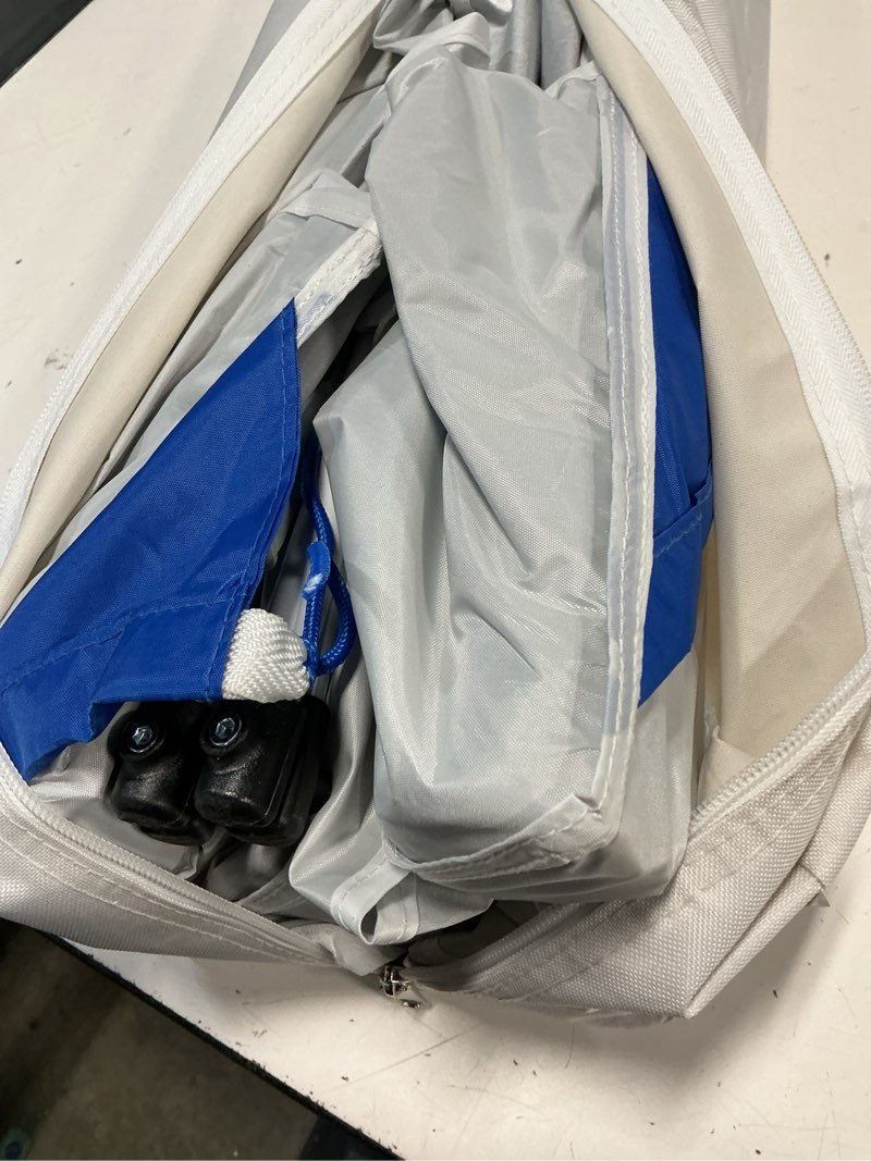 Condition photo showing Good Condition for ozark trail 10x10 instant pop up canopy tent with simple push setup – straight leg pop-up tent for tailgating, camping & events