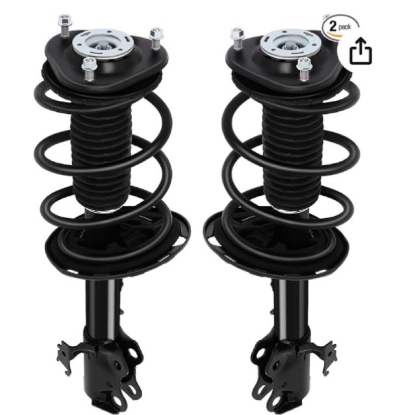 automuto strut spring assembly front pair shock absorber for 2006-2012 for toyota rav4 4wd awd fwd