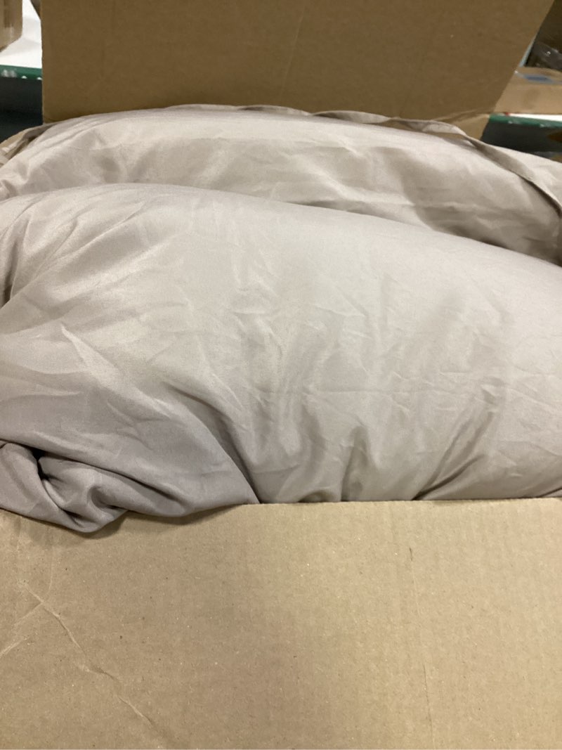 Condition photo showing As Is for 6 pieces outdoor sectional replacement cushions for patio furniture, 4in thick outdoor sofa cushions for 6 seat, waterproof deep seat couch patio cushion set (khaki)