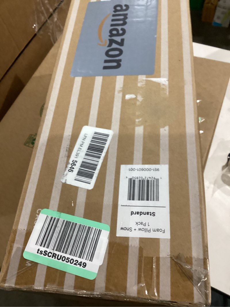 Condition photo showing New/Like New for Casper Snow Foam Pillow, Standard, White Standard (Pack of 1) Single Pack