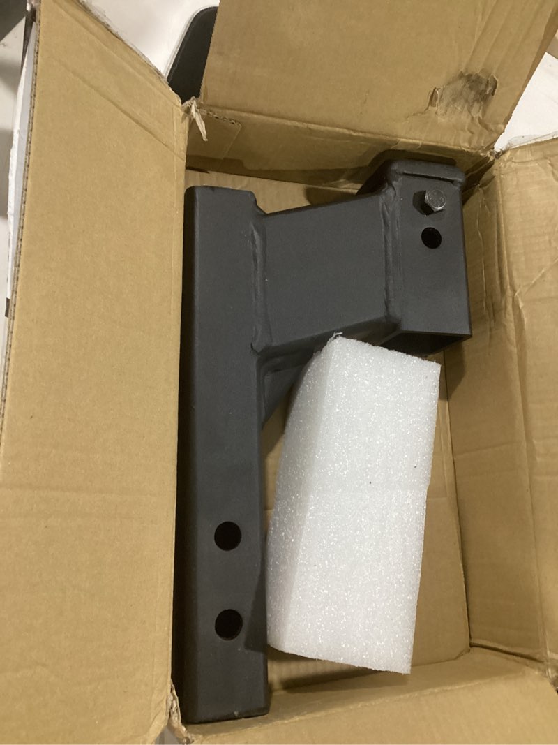 Condition photo showing Good Condition for toptow trailer receiver hitch extender adapter 6" drop/riser, 8.5" and 10.5" extension length, 2" shank, 7500lbs towing capacity, matte black…
