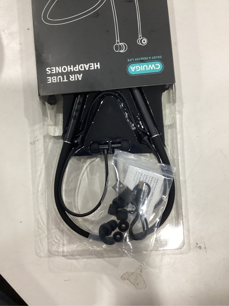 Condition photo showing Good Condition for Air Tube Bluetooth Headphones with 28Hour Playtime,Emf Free Earbud for Radiation Protection,Anti Emf Headphone with LED Display, High Audio Quality,Mic and Control,Airtube Earphone for Sleep,Work,Gym