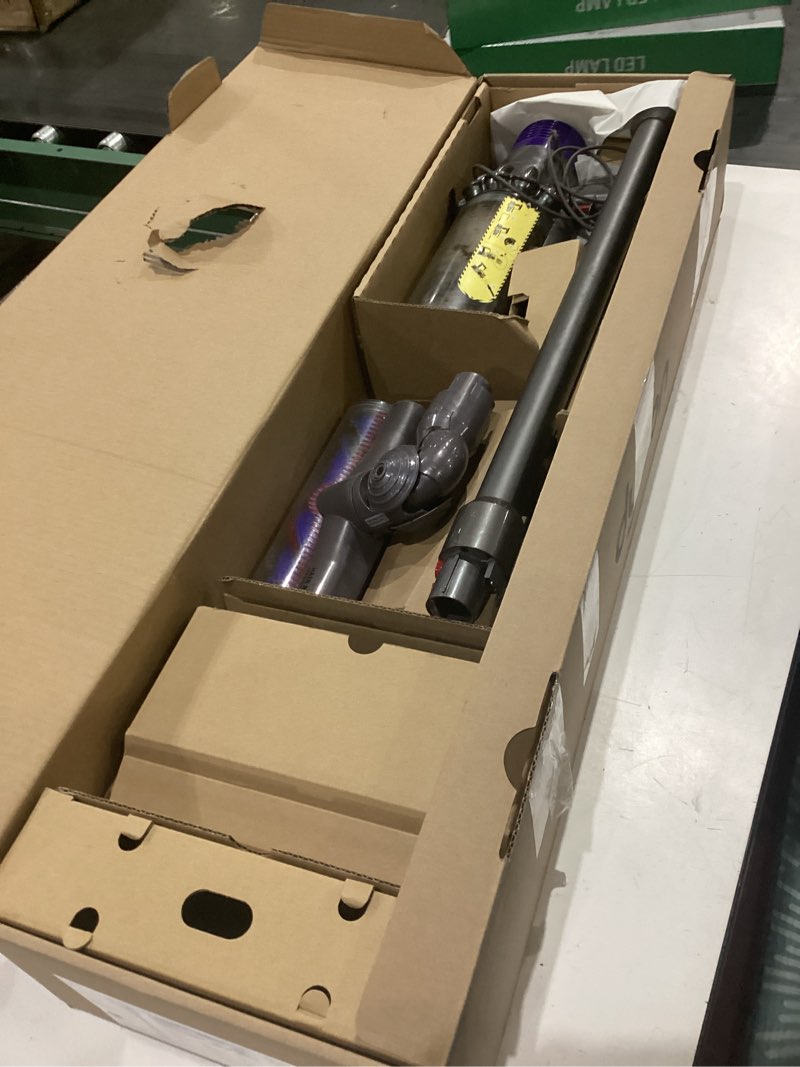 Condition photo showing As Is for dyson v11 origin cordless vacuum, 185aw, 3 power modes, up to 60 minutes,² deep cleans hard floors and carpets, detangles pet hair, converts to handheld
