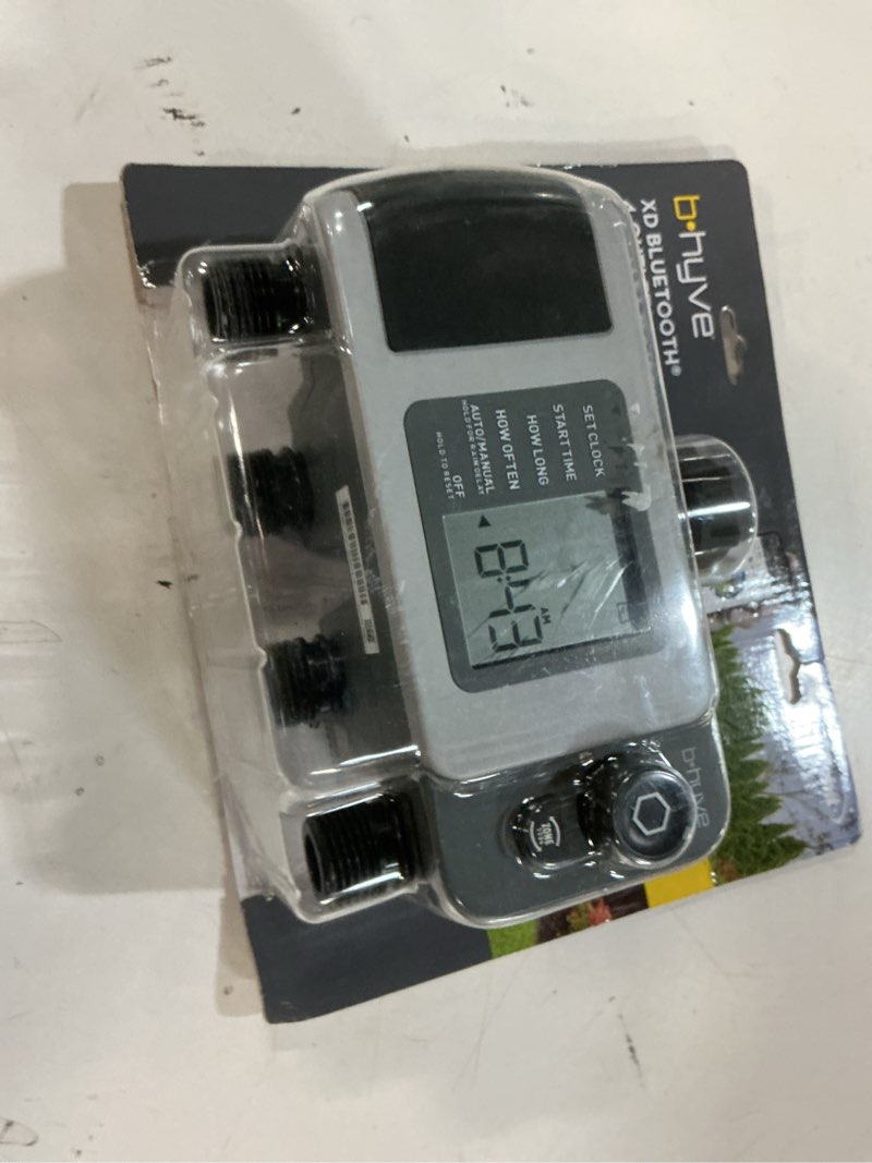 Condition photo showing New/Like New for orbit b-hyve programmable 4 zone sprinkler timer