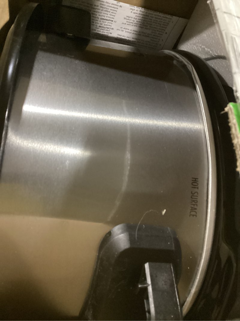 Condition photo showing New/Like New for hamilton beach 6 qt versatile slow cooker-crock silver