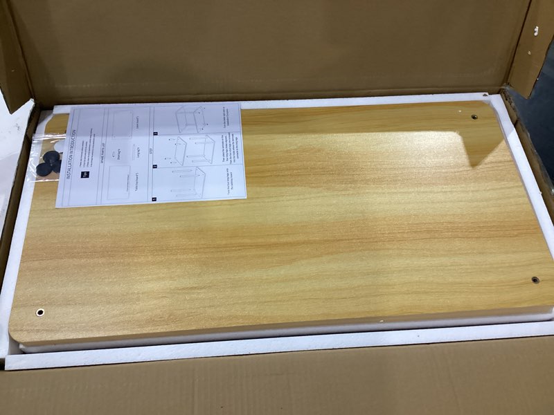 Condition photo showing New/Like New for funecy 2-tier end table, sofa side table with storage, narrow side table, bedside table for bedroom?for living room and small space (natural)