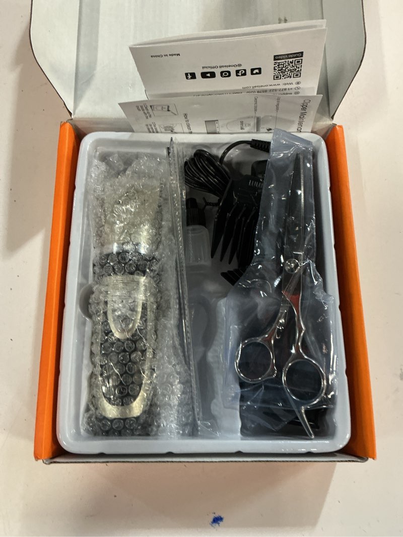 Condition photo showing Good Condition for oneisall Dog Clippers Low Noise, 2-Speed Quiet Dog Grooming Kit Rechargeable Cordless Pet Hair Clipper Trimmer Shaver for Small and Large Dogs Cats Animals (Gold)