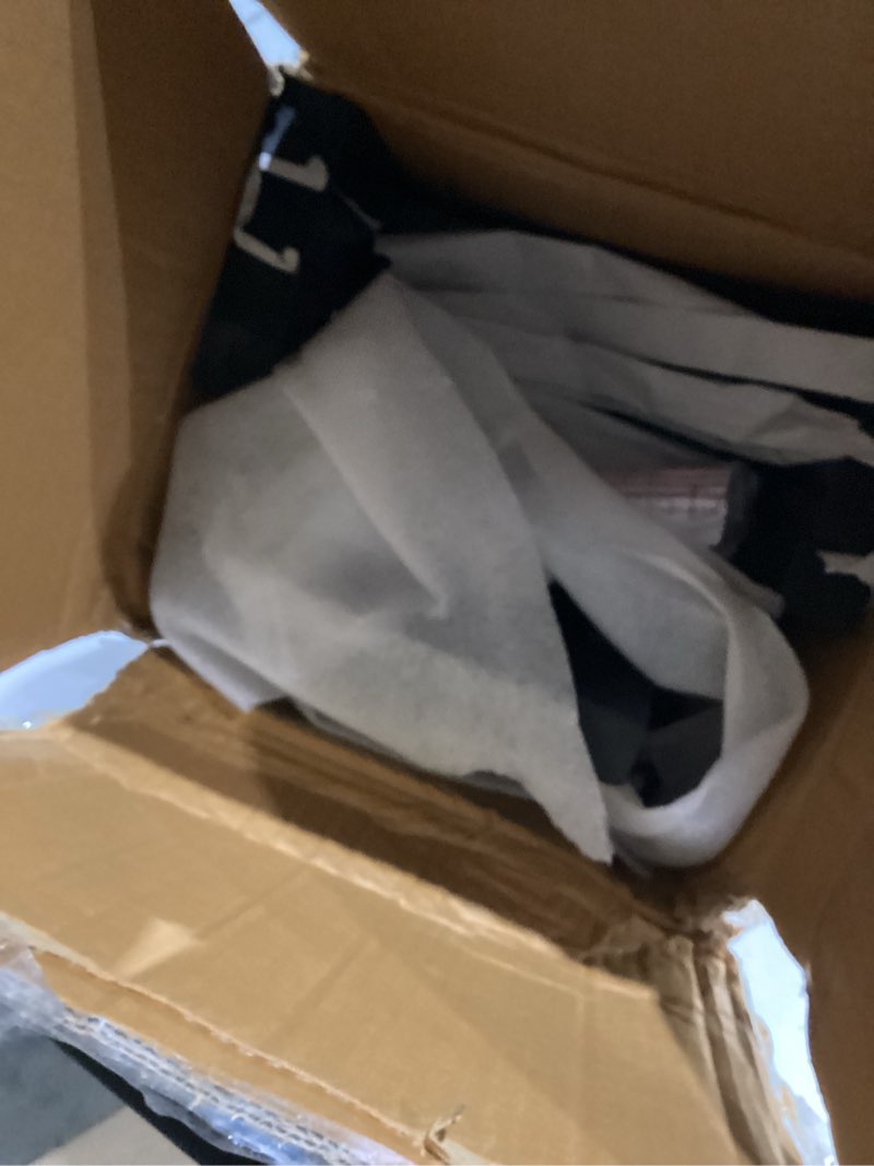 Condition photo showing Good Condition for Amazon Basics Solid Wood Saddle-Seat Kitchen Counter Barstool with Footrest, Easy Assembly - 24-Inch Height - Black - Set of 2 Black 24''