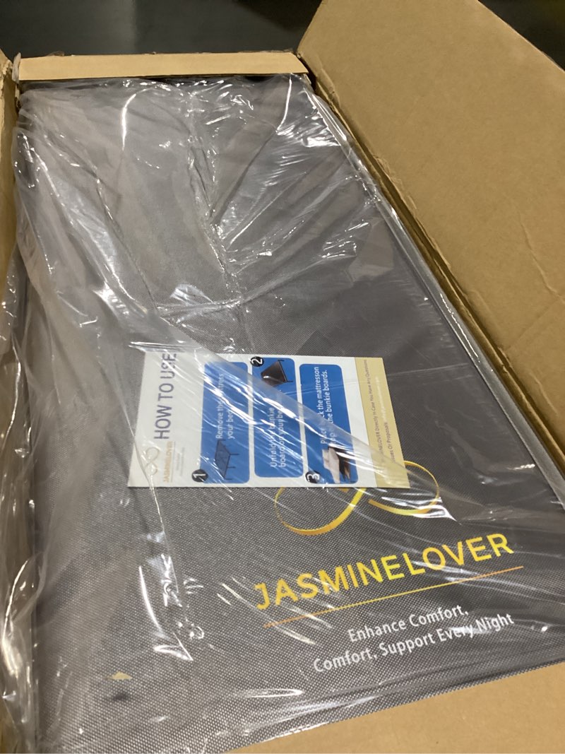 Condition photo showing Good Condition for JASMINELOVER Bunkie Board King Size Bed Boards for Under Mattress 76"x80" - Heavy Duty Reinforced Wood Support Board with Anti-Sag Design, Fits Metal Frames/Platform Beds/Sleeper Sofas - Grey King-Size (76X80")