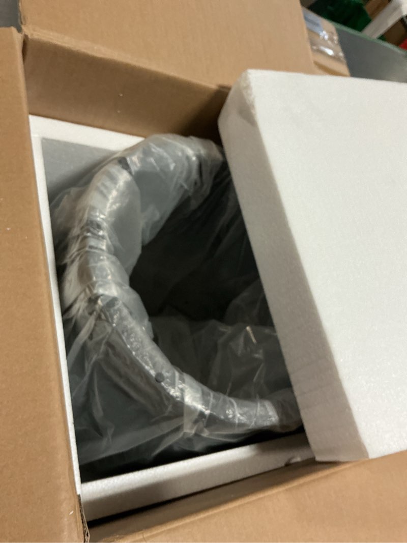 Condition photo showing New/Like New for 15" Dia x 16.5" H Concrete Planter with Wavy Texture, Flower Pot with Drainage Hole and Silicone Plug, Large Planters for Porch, Garden, Patio, Home, Office, Black - 1 Pack 1 Pack Black-1pack