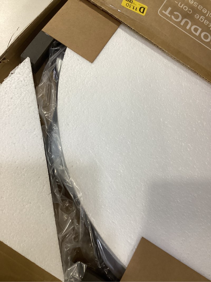 Condition photo showing New/Like New for VooBang Black Scalloped Circle Mirror, 30" Wavy Edge Round Wall Mirror with Tempered Glass Textured Circular Metal Deep Frame, Hanging Leaning for Bathroom, Hallway, Entryway, Livng Room Black 30"L x 30"W