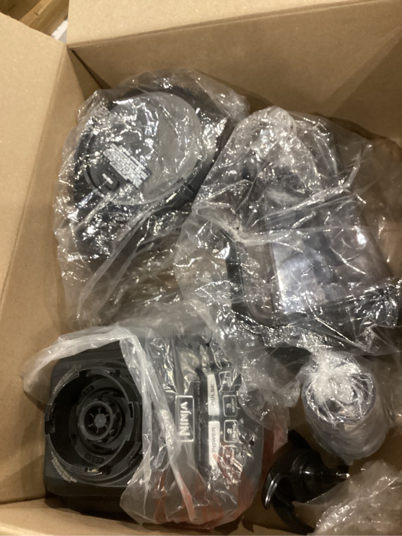 Condition photo showing As Is for Ninja Kitchen System | 8-Cup Food Processor Bowl & 72 oz. Blender All-in-One | With (2) 16 oz. To-Go Cups | For Smoothies, Ice Crushing, Dough & More | 1500 Watt | Black | BL770 Pitcher + Bowl + (2) 16-oz. Cups