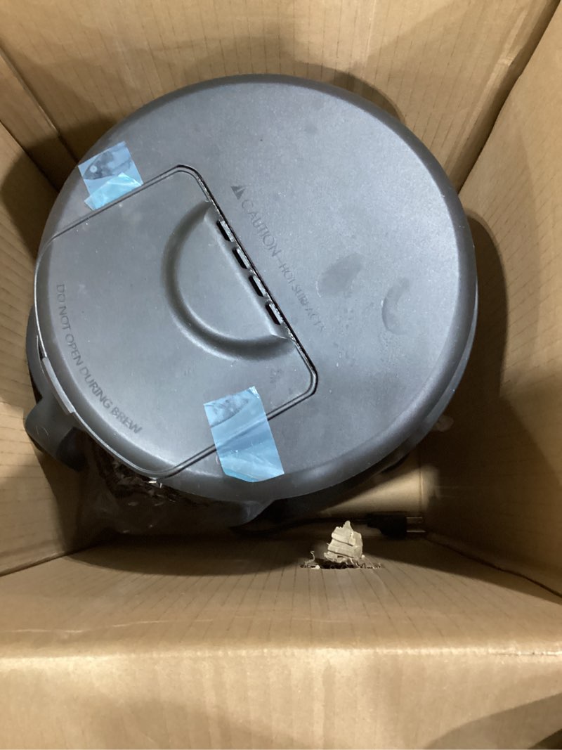Condition photo showing As Is for bunn hb heat n brew programmable coffee maker, 10 cup, stainless steel, 46500.0003