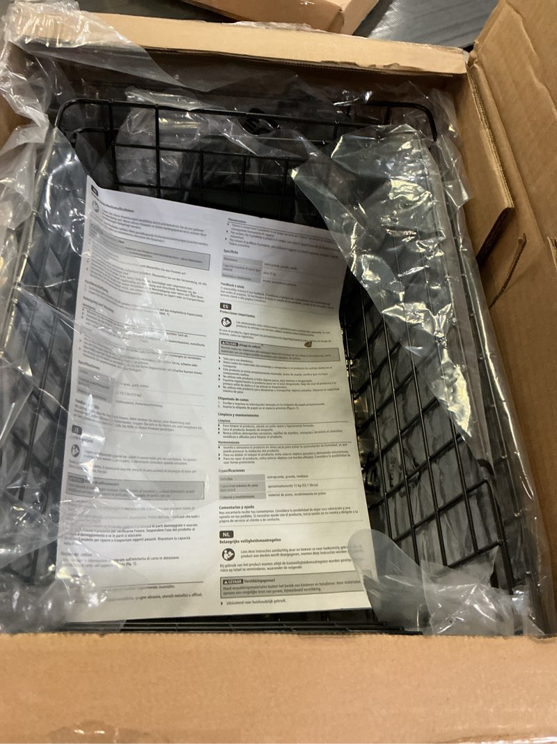 Condition photo showing Good Condition for amazon basics wire storage baskets for organizing, powder-coated, rust resistant with identification cards, black, pack of 6