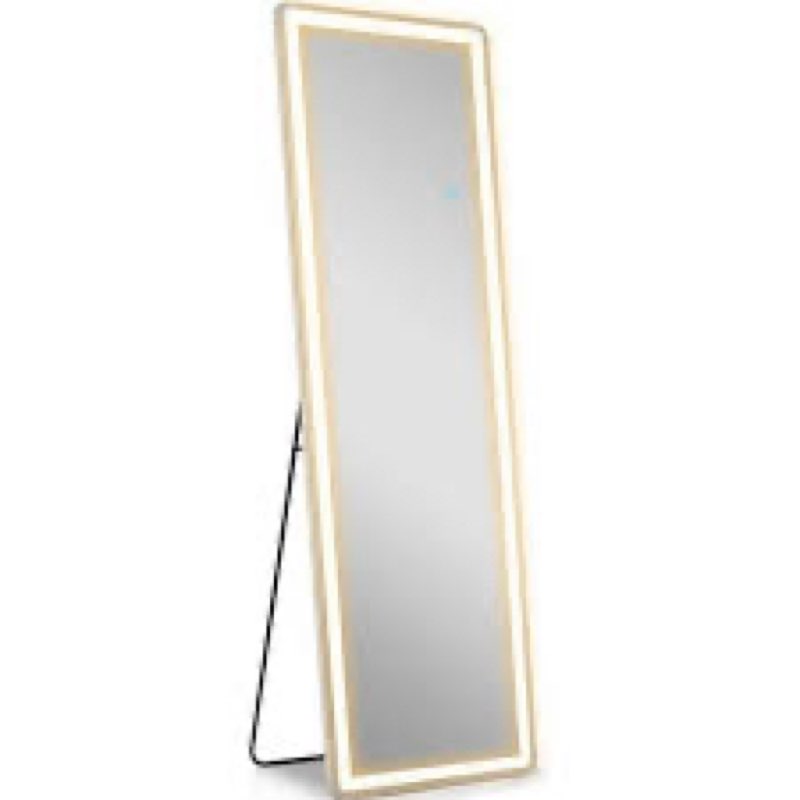 FIRNEWST 21 in. W x 64 in. H LED Light Rectangular Frameless