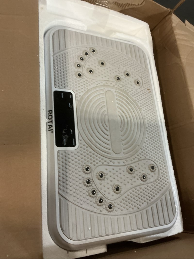Condition photo showing As Is for ROTAl Vibration Plate Exercise Machine 