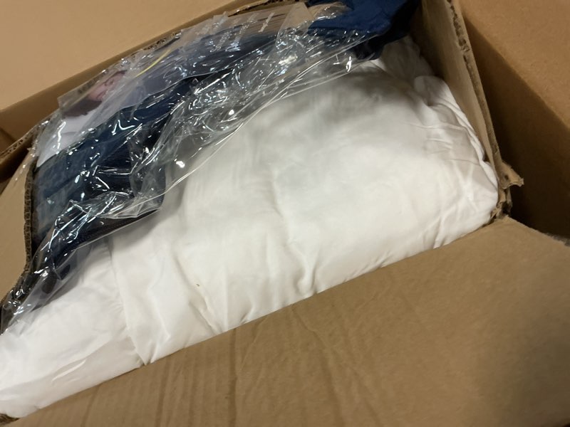 Condition photo showing Good Condition for SERTA Down Illusion All Season Hypoallergenic Down Alternative Comforter with Corner Loops, King/Cal King, White King/Cal King All Season