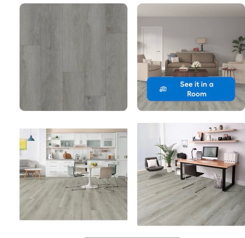 style selections slate oak 6-mil x 6-in w x 36-in l waterproof luxury vinyl plank flooring ( 22.17-sq ft