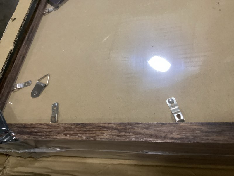 Condition photo showing Good Condition for 12x18 Picture Frame Set of 5, Rustic Brown Poster Frame, Display Pictures 11 x 17 with Mat or 12 x 18 Without Mat for Horizontal or Vertical Wall Mounting, Wall Gallery Frame 12x18-5PACK Rustic Brown