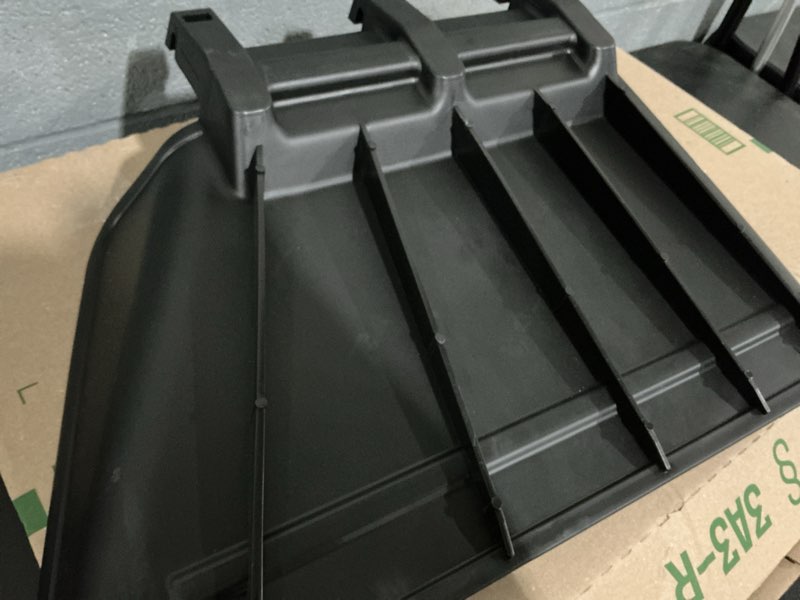 Condition photo showing Good Condition for 605469 mower discharge deflector chute for hustler raptor xdx fastrak bigdog mowers