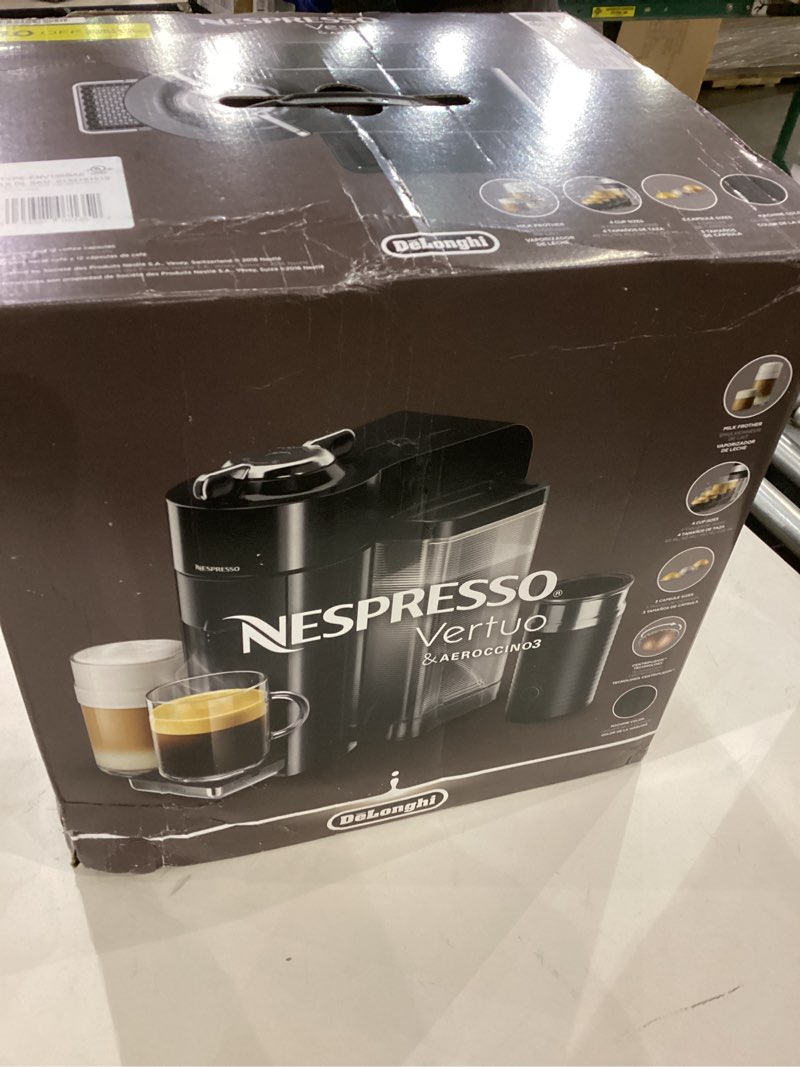 Condition photo showing Good Condition for Nespresso Vertuo Coffee and Espresso Machine by De'Longhi with Milk Frother, 236.59 Milliliters, Piano Black