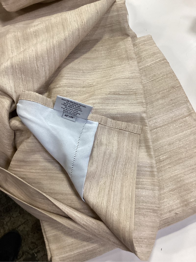 Condition photo showing Good Condition for european linen true blackout curtain48x96