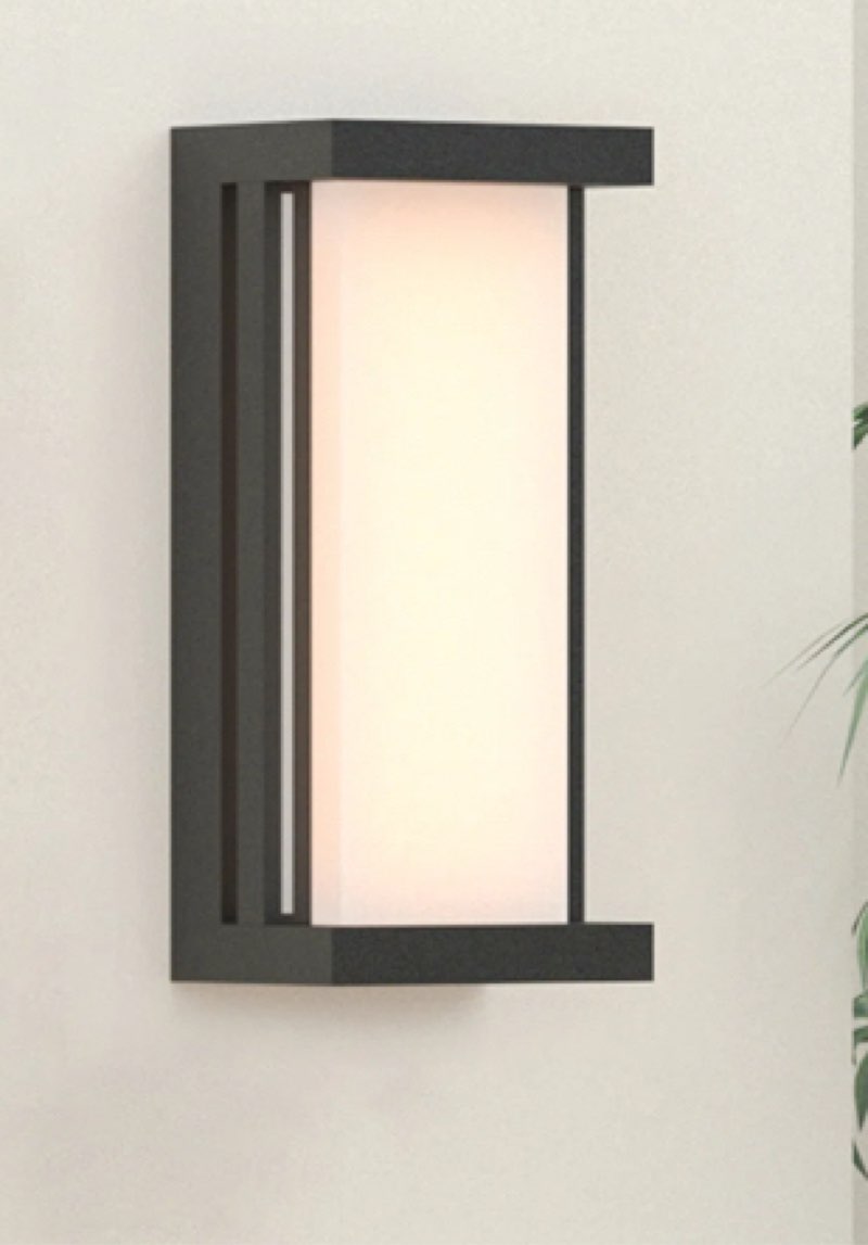 Chianna LED Outdoor Wall Light Flush Mount with Dusk to Dawn
