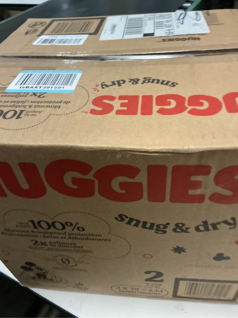 Condition photo showing New/Like New for huggies snug & dry disposable diapers - size 2 - 234ct