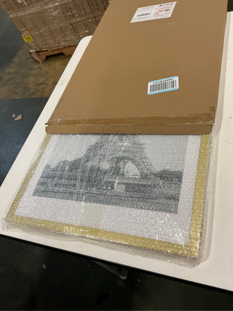 Condition photo showing New/Like New for upsimples 16x24 Picture Frame, Display Pictures 14x20 with Mat or 16 x 24 Without, Wall Hanging Poster Frames, Gold, 1 Pack Gold 16x24