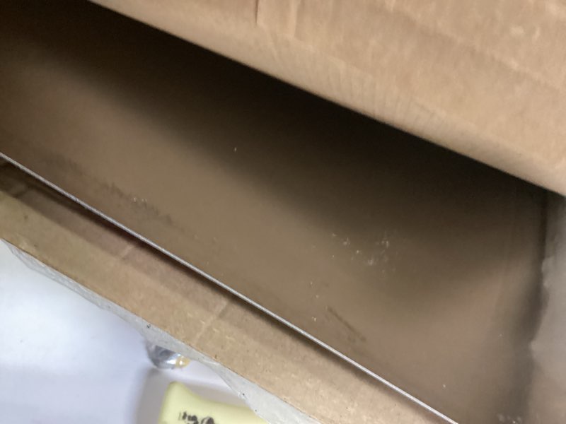 Condition photo showing Good Condition for Gisafai 1 Pcs 24 x 16 Inch Stainless Steel Backsplash Panel Hand Dryer Splash Guard Wall Backsplash Protector with Ultra Strength Adhesive for Bathroom, Kitchen, Stovetop 1 24 X 16 Inches