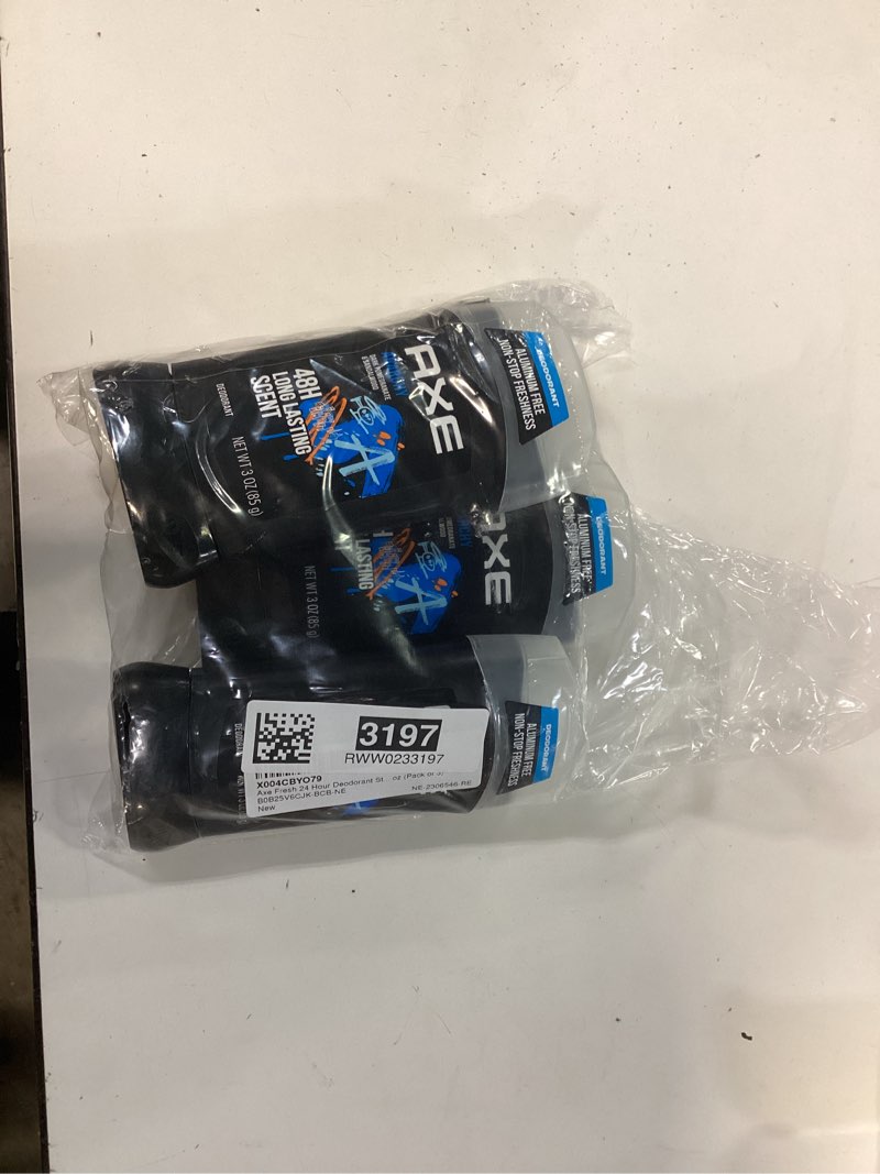 Condition photo showing New/Like New for axe deo anarchy size 3z axe deo anaachy 3pack