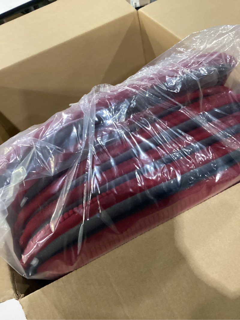 Condition photo showing Good Condition for Shinnwa Windsor Chair Cushions Set of 6, Non Slip Dining Chair Pads, Farmhouse Seat Cushion for Kitchen Chairs, 17 x 15.5 Inches, Burgundy 6 Count (Pack of 1) Burgundy