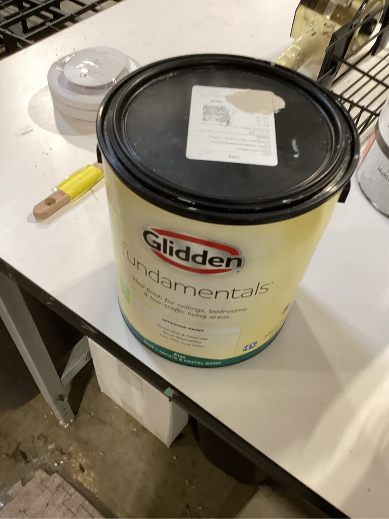 Condition photo showing Good Condition for glidden fundamentals interior paint tintable base eggshell, 1 gallon