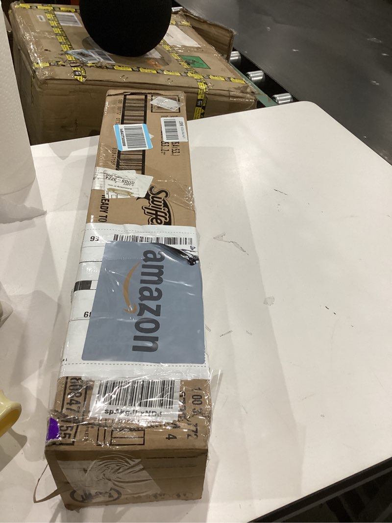 Condition photo showing As Is for Swiffer Power Mop Wood, Hardwood Floor Cleaner for Mopping Home, Bathroom, Kitchen, All Purpose Mult