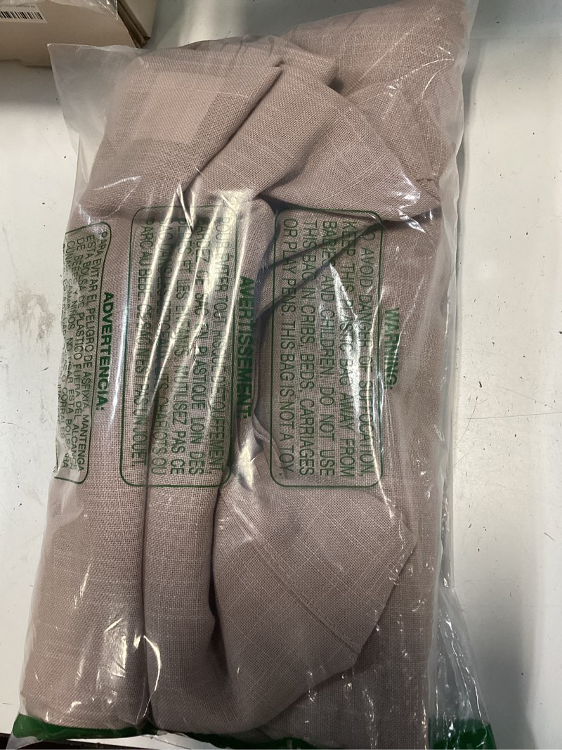Condition photo showing New/Like New for Blush Pink Curtains for Living Room Back Tab Modern Farmhouse Semi Sheer Curtains 84 inches Long 2 Panels Set Muted Neutral Window Curtain for Dining Room Bedroom 52x84 Blush Pink 52"W x 84"L (Pack of 2)