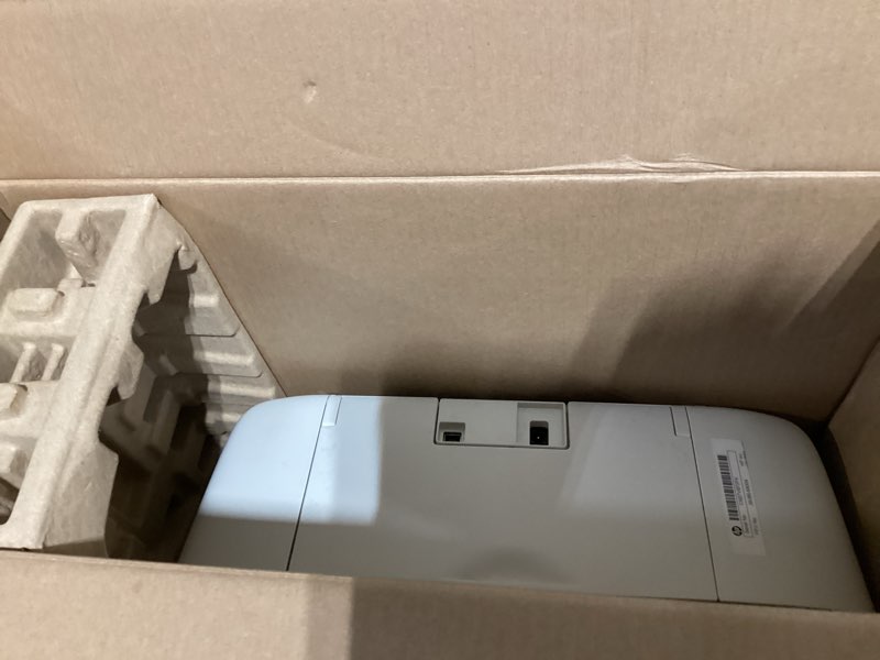 Condition photo showing As Is for hp deskjet 2855e wireless all-in-one color inkjet printer, scanner, copier, best-for-home, 3 month instant ink trial included. this printer is only 2.4 ghz capable. (588s5a)