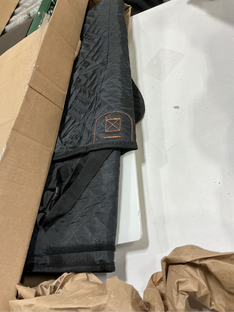 Condition photo showing Good Condition for High Barrier Back Seat Extender for Dogs, Hard Bottom Dog Car Seat Cover for Back Seat Holds 420lbs, Backseat Protector Pet Bed, Waterproof Dog Hammock for Car SUV and Trucks Black - High Barrier For Cars/ Mid-Size SUV/ Small Truck