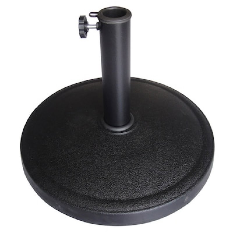 style selections 22-lb black hdpe plastic patio umbrella base